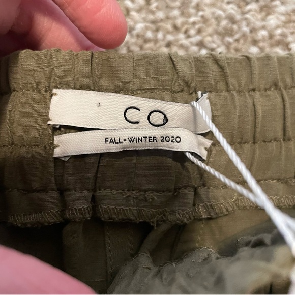 CO. Collection green wide leg pull on trousers pants - Picture 3 of 7